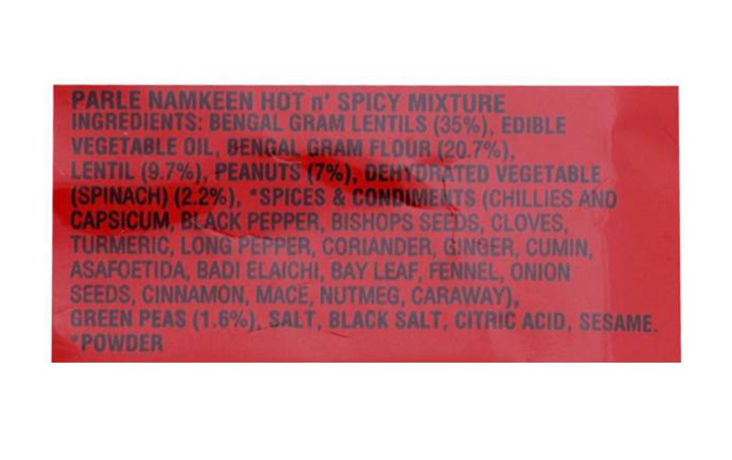 Parle Namkeen Hot n' Spicy Mixture   Pack  198 grams